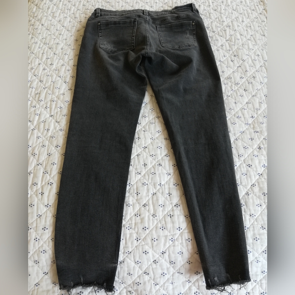 Zara Size 8 Skinny Leg Cut Gray Jeggings - Picture 11 of 12